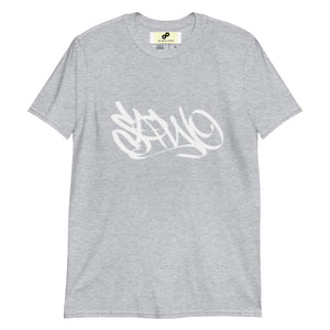 Sawo T-paita valkoisella logolla