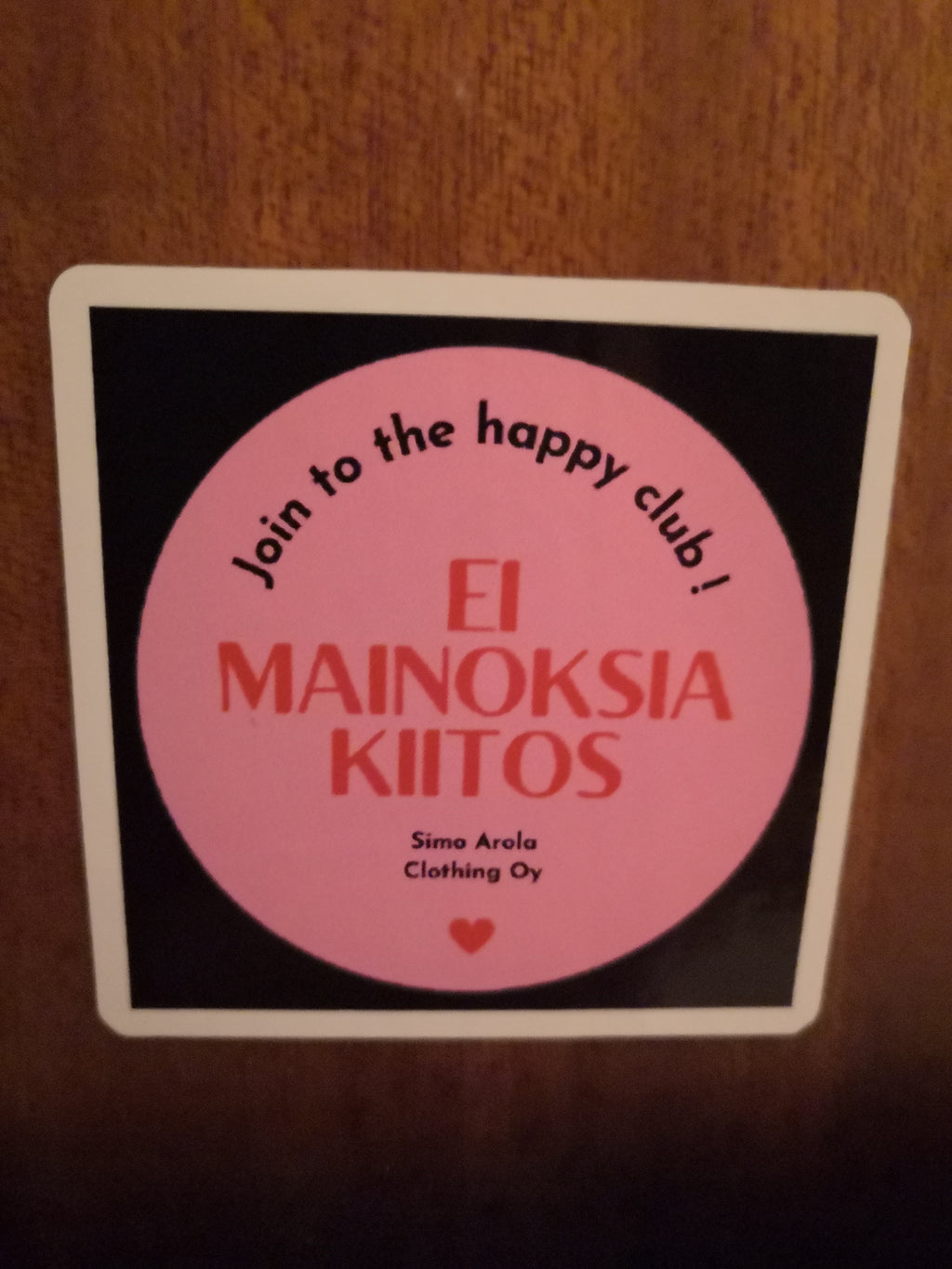 Ei mainoksia tarra 1