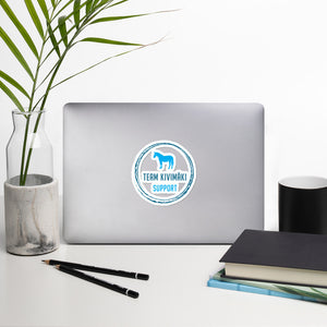 Team Kivimäki support siniset tarrat Bubble-free stickers
