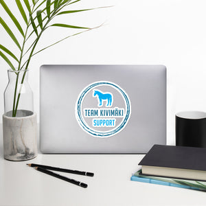 Team Kivimäki support siniset tarrat Bubble-free stickers