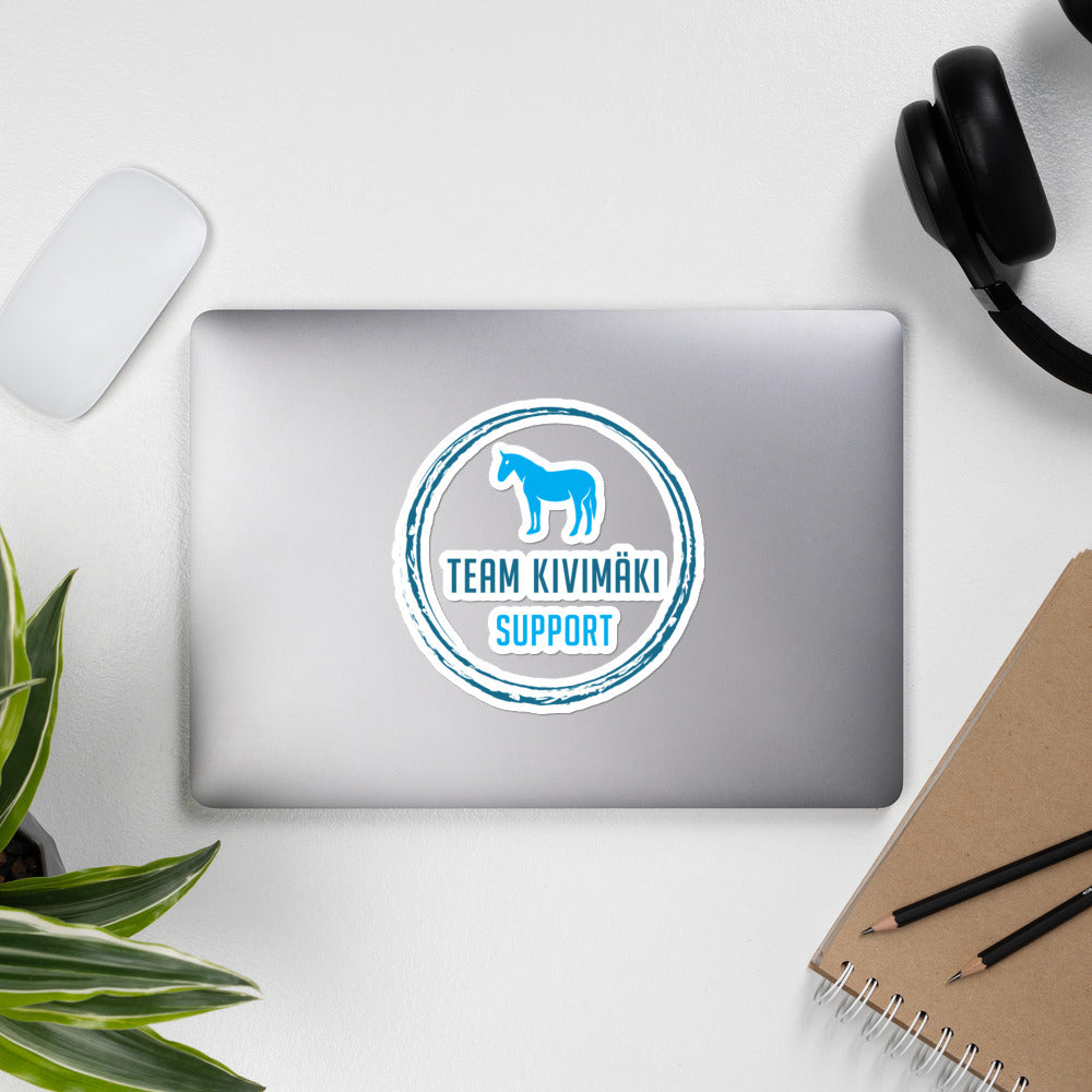 Team Kivimäki support siniset tarrat Bubble-free stickers