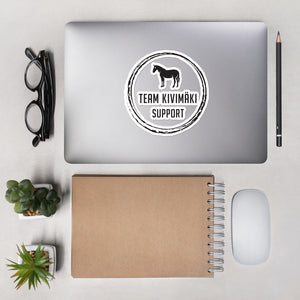 Team Kivimäki support mustat tarrat Bubble-free stickers