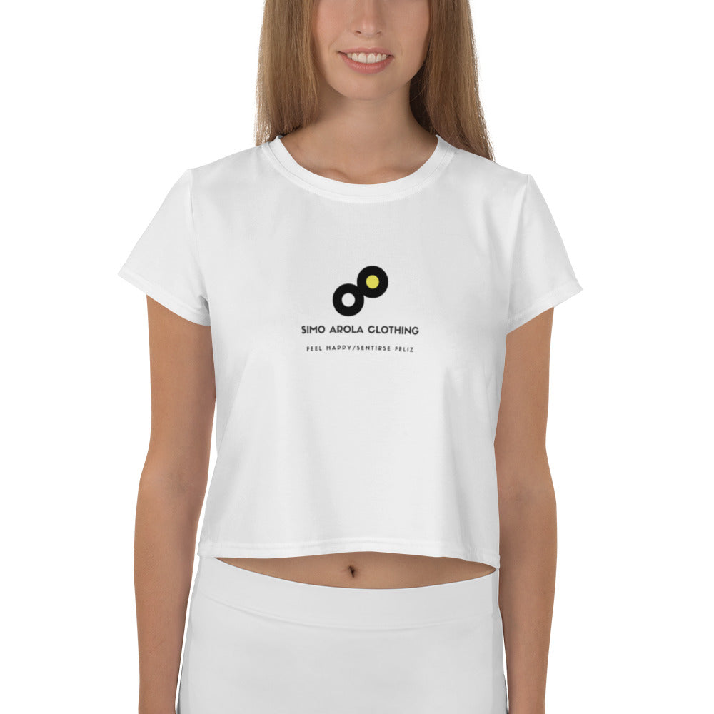 All-Over Print Crop Tee
