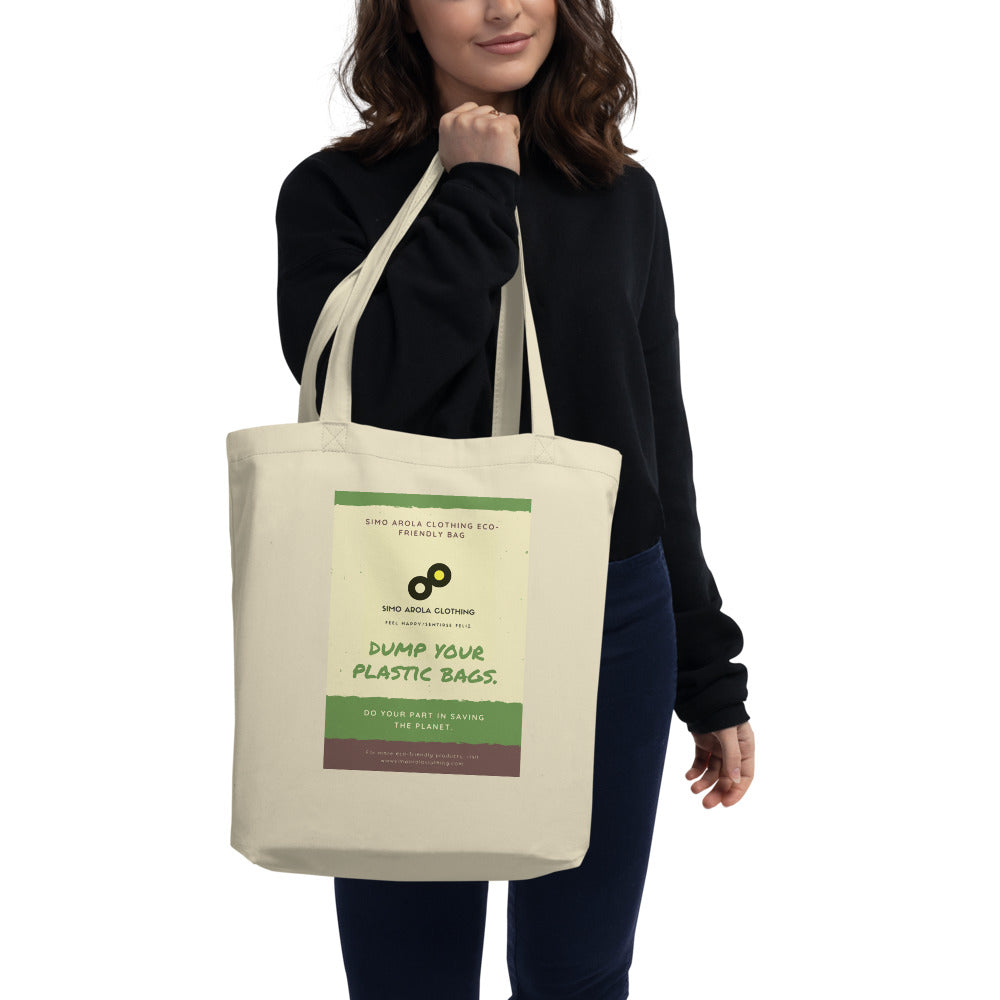Eco Tote Bag anti plastic 13,6 kg (30lbs) max weight (printed in USA)
